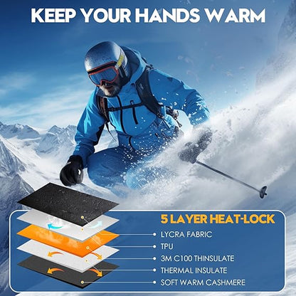 Windproof Winter Gloves Thermal Warm Gloves