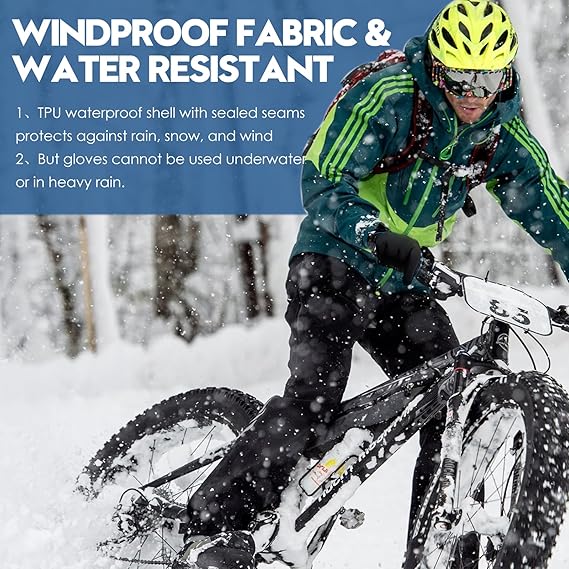 Windproof Winter Gloves Thermal Warm Gloves