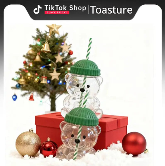 ☕BLACK FRIDAY SALE - 50% OFF🐻Bearista Glass Coffee Cup🌿